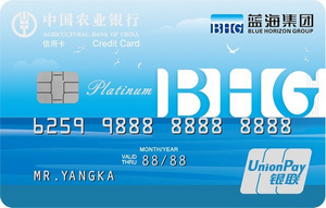 农业银行蓝海信用卡