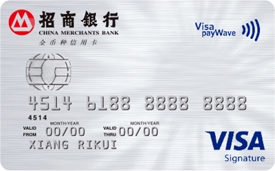 招商银行Visa全币种白金信用卡